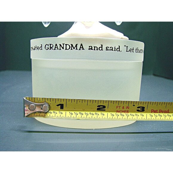 Vintage Acrylic Hallmark God Created Grandma Let There Be Love Trinket Box Case - Picture 11 of 12
